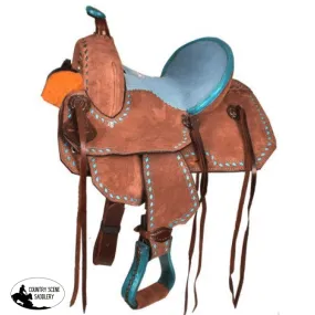 12" Double T  Youth Barrel style saddle.