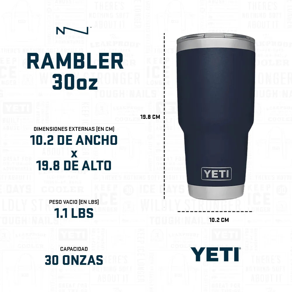 21070070030 TERMO RAMBLER 30oz CHARCOAL MARCA YETI