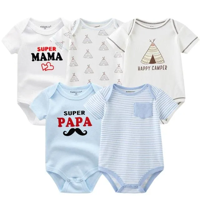 5 pack high quality baby rompers jumpsuit