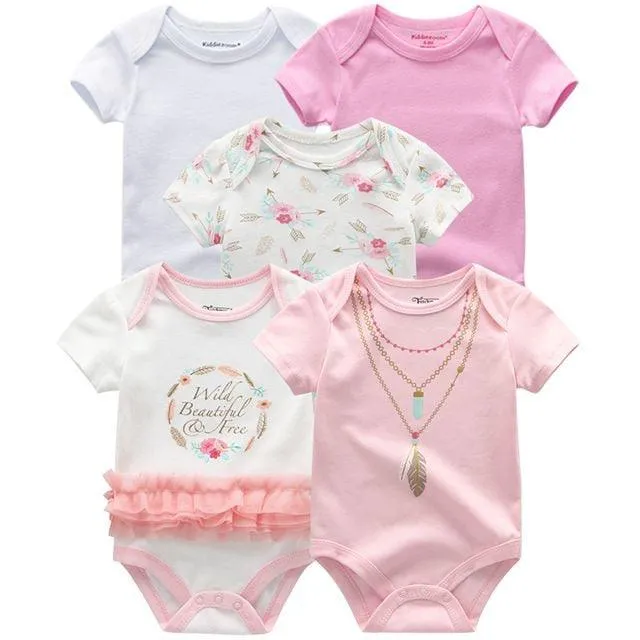 5 pack high quality baby rompers jumpsuit