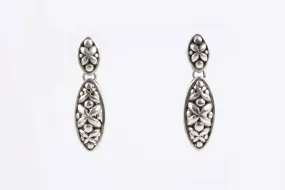 925 Silver Bali Style Dangle Earrings (1.75g.)