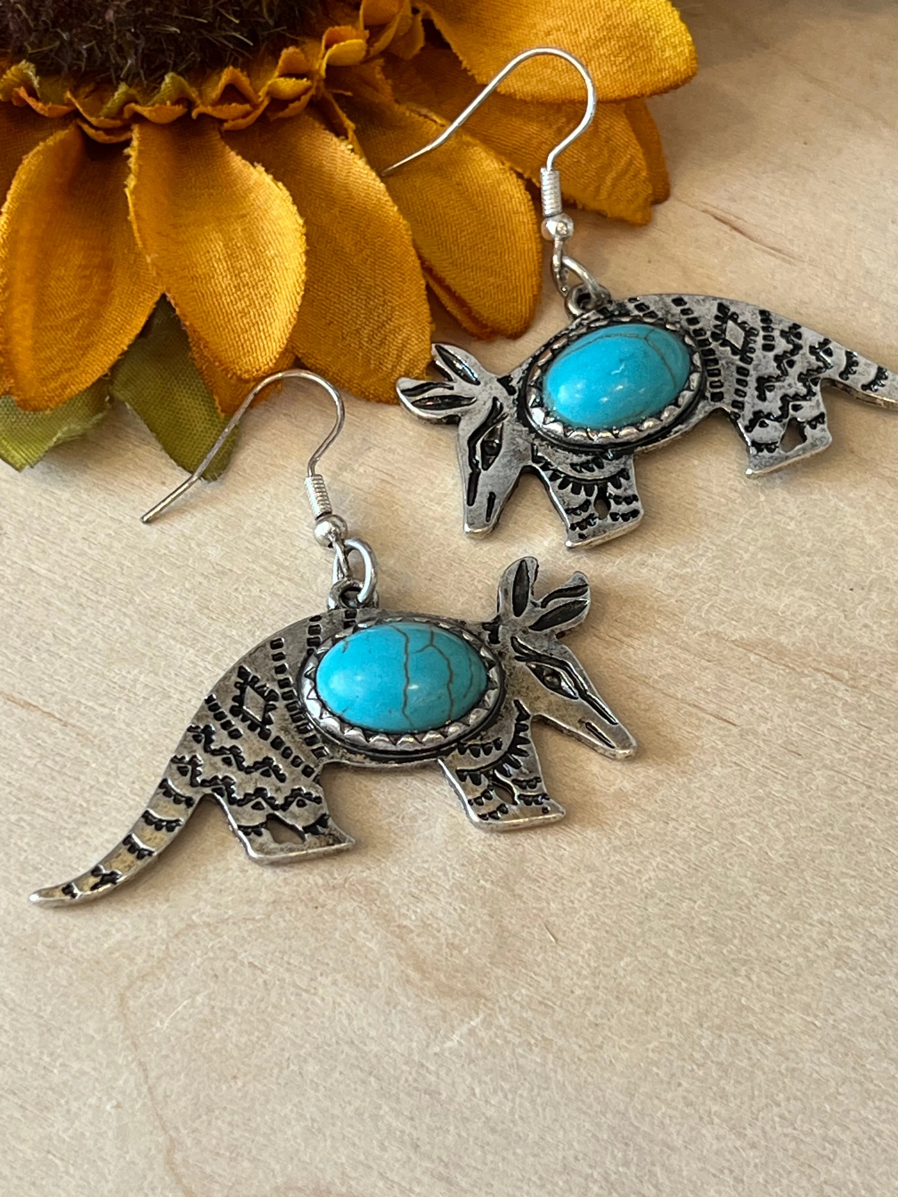 Adorable Armadillo Earrings