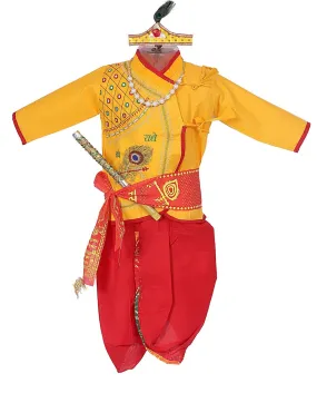 Ahhaaaa Kids Ethnic Krishna Dress Costume Wear For Boys