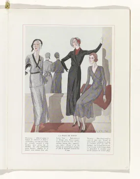 Art - Got - Beauté, Feuillets de l' élégance féminine, March 1932, No. 139, 12th Year, p. 9, R. Drivon, 1932 Canvas Print