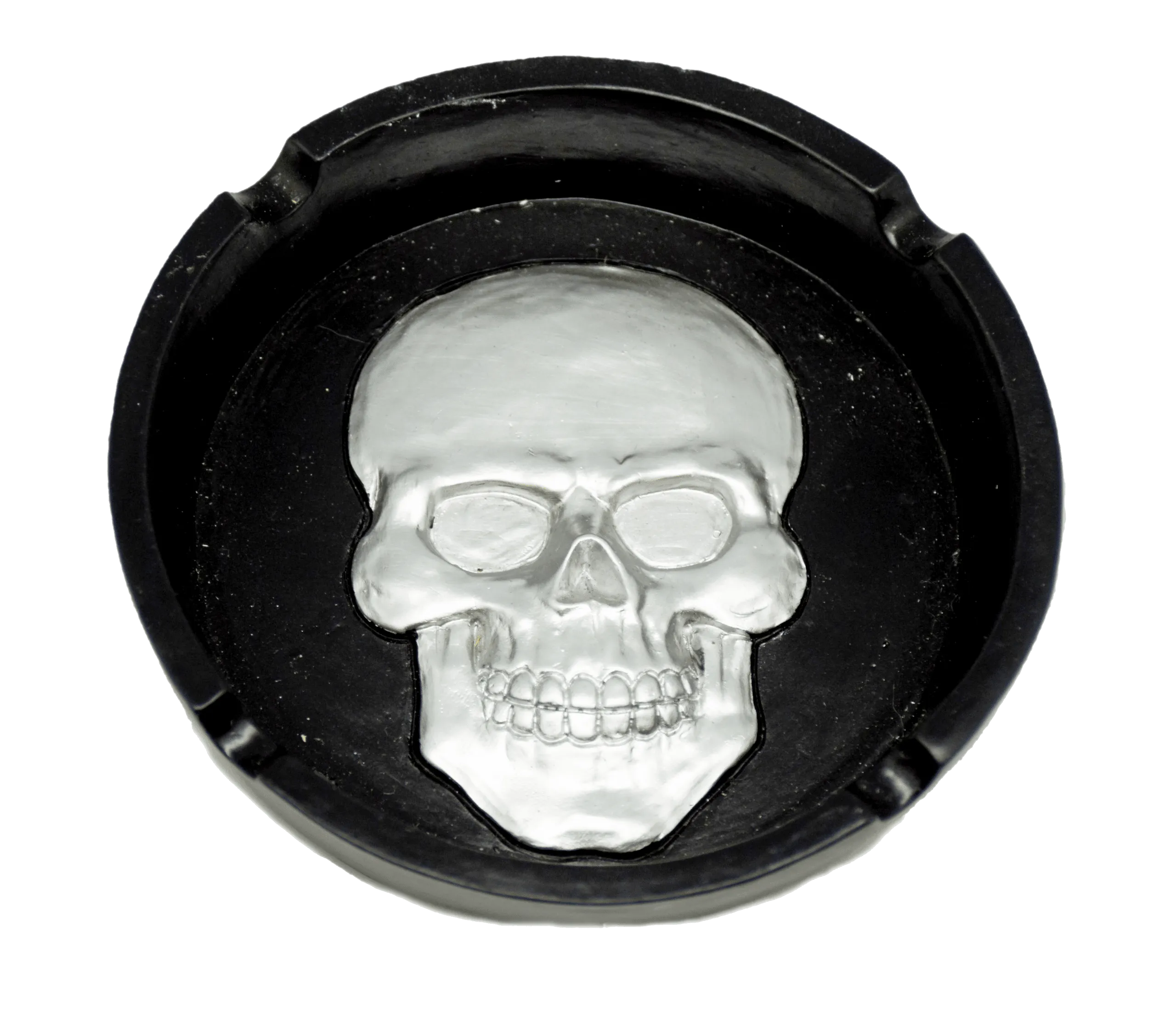 Ashtray Silver Skull