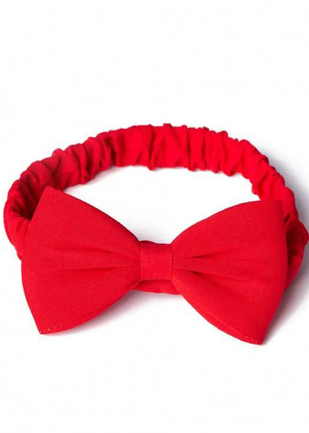 Banned Dionne Bow Headband Red