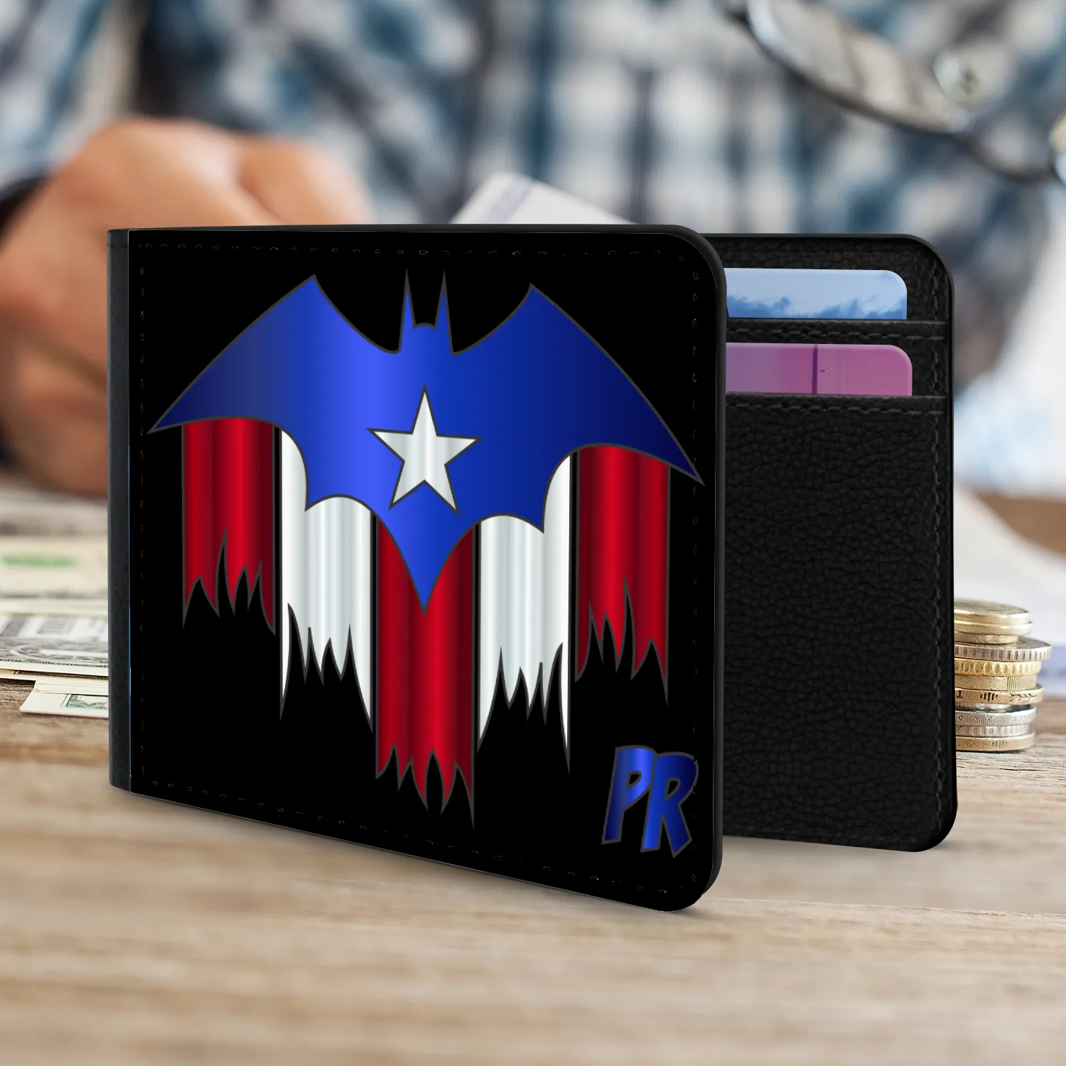 Bat Man PR Superhero Folding Wallet