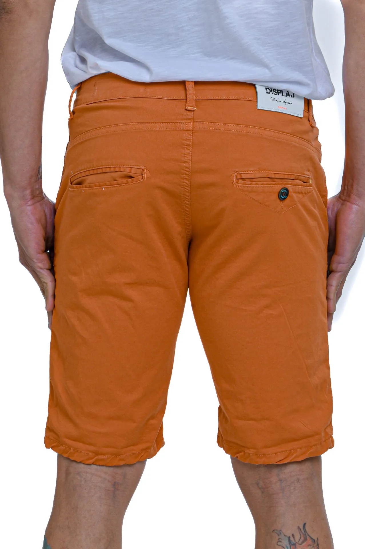 Bermuda in cotone slim Martin Arancio SS24