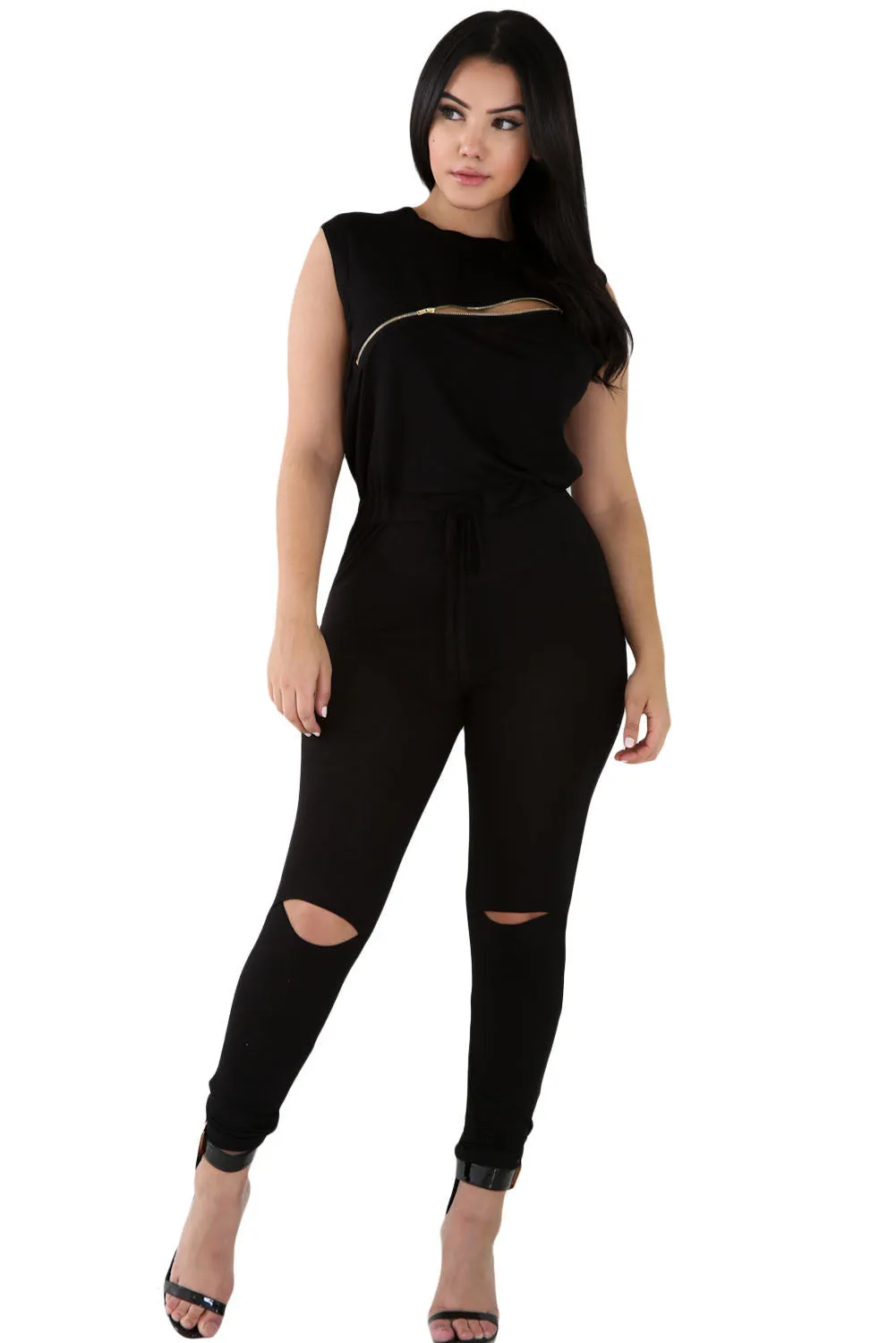 Black Creative Stylish Jumpsuit