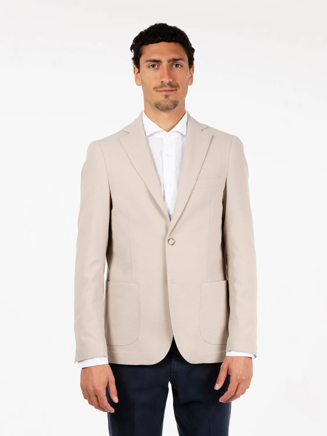 Blazer piquet Italo sabbia