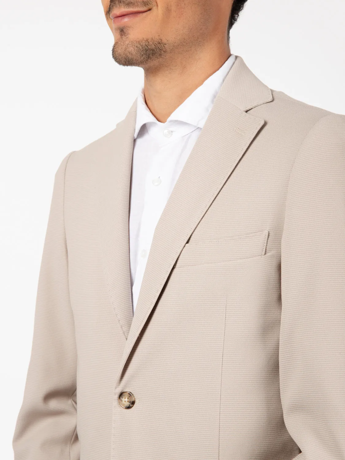 Blazer piquet Italo sabbia