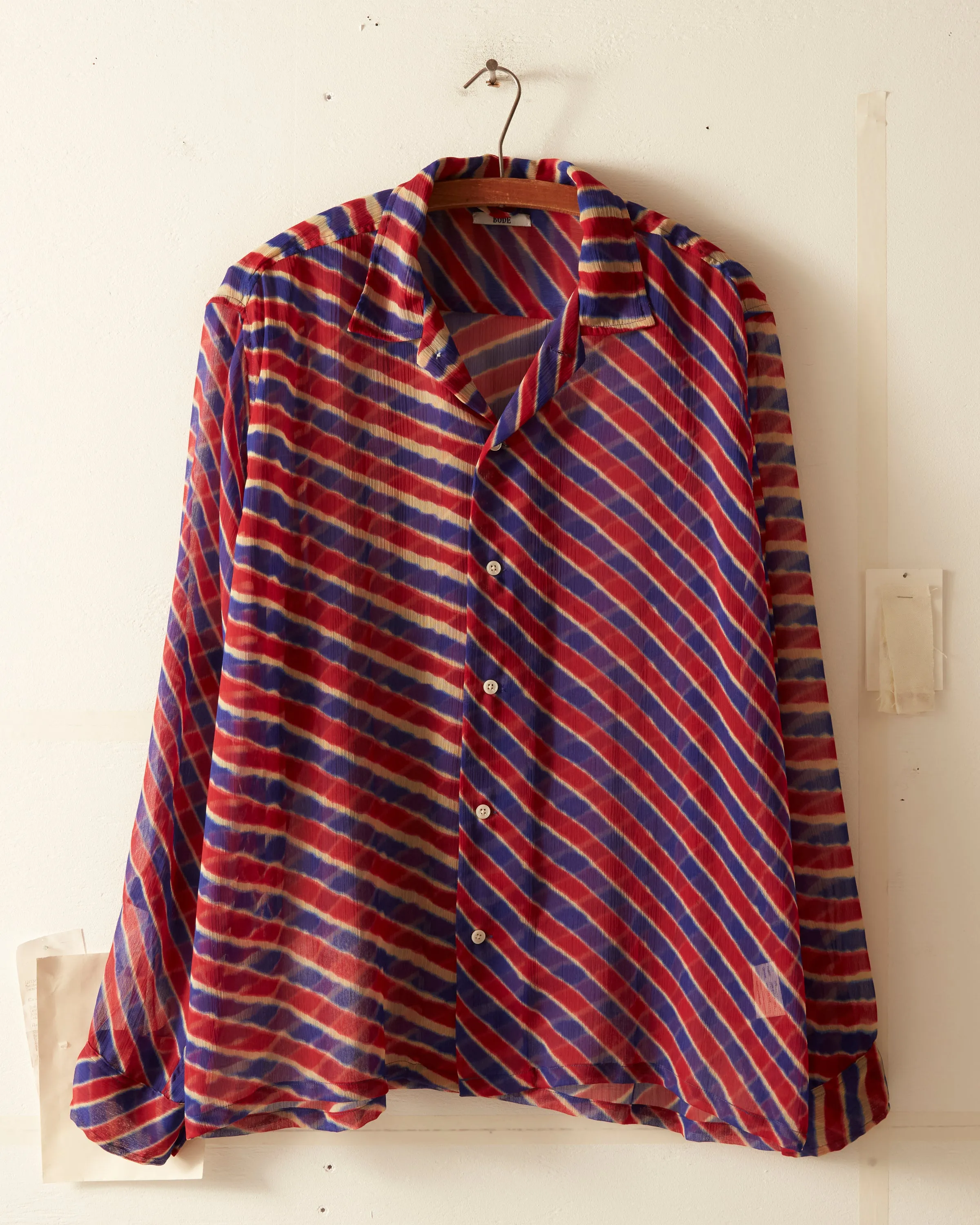 Blue Slant Stripe Shirt - M/L