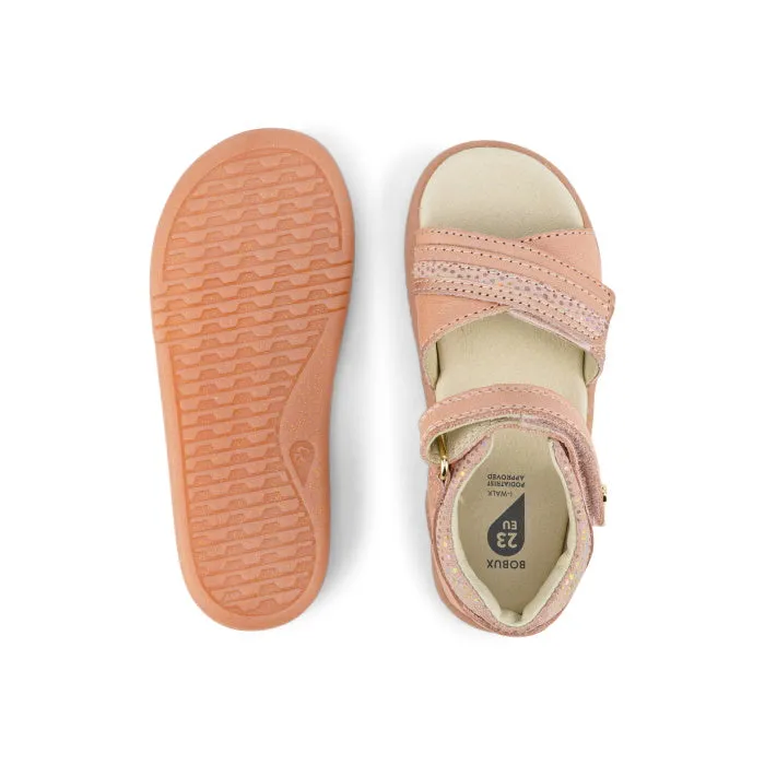 Bobux iwalk IW Magic Girls Leather Sandal Pink