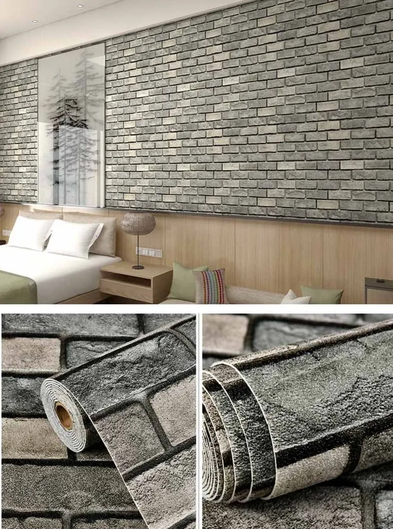 Brick Style Wall Stickers Self-Adhesive Wallpaper