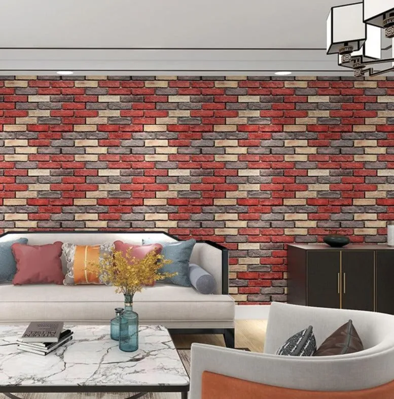 Brick Style Wall Stickers Self-Adhesive Wallpaper