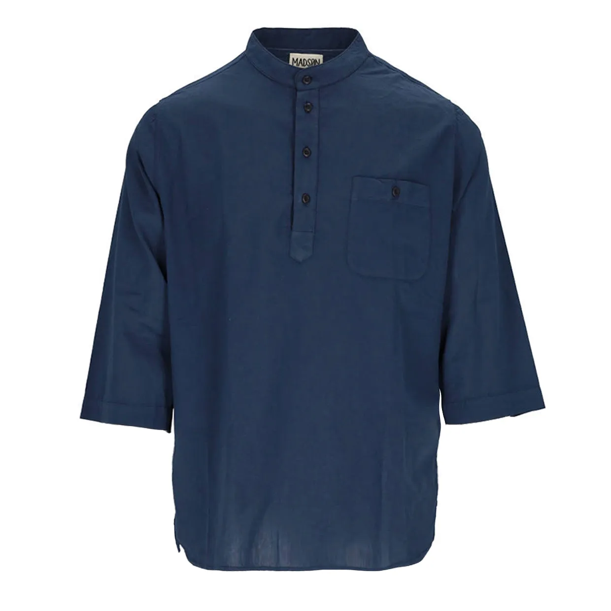 Camicia Uomo Madson Corea Serafino Blu