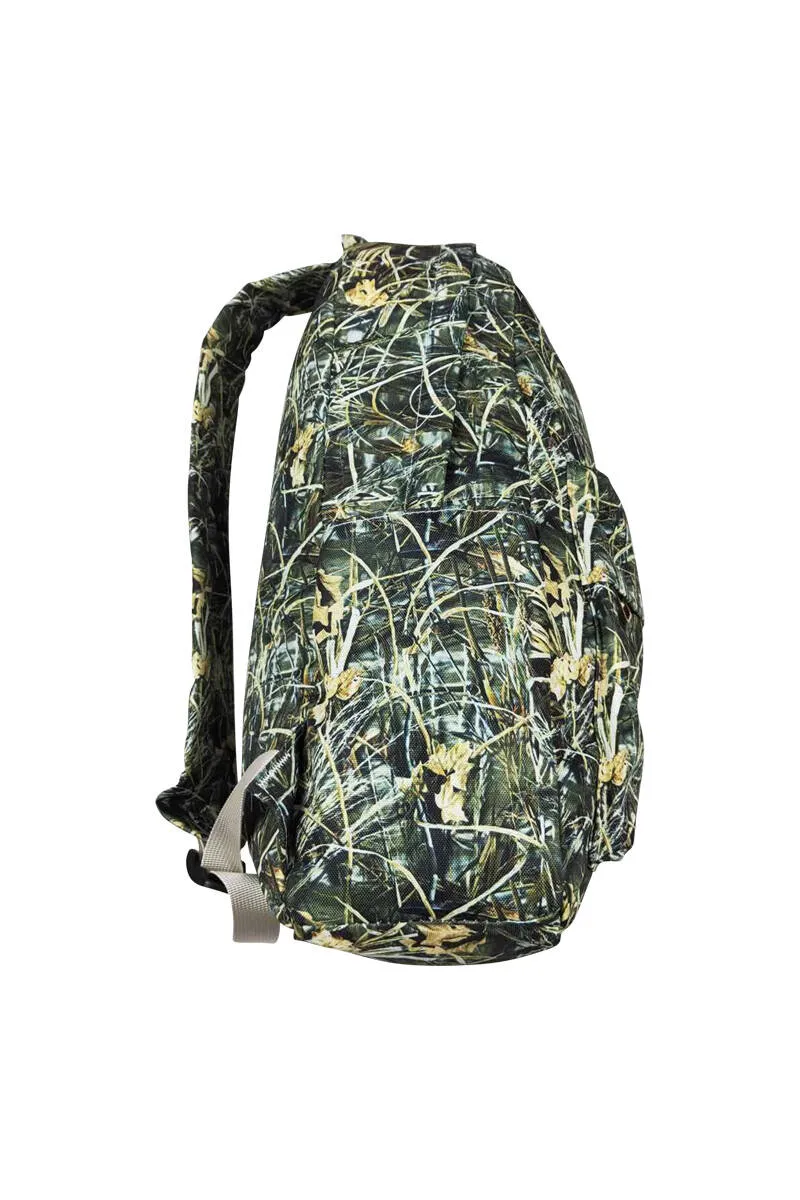 Camouflage print backpack bag