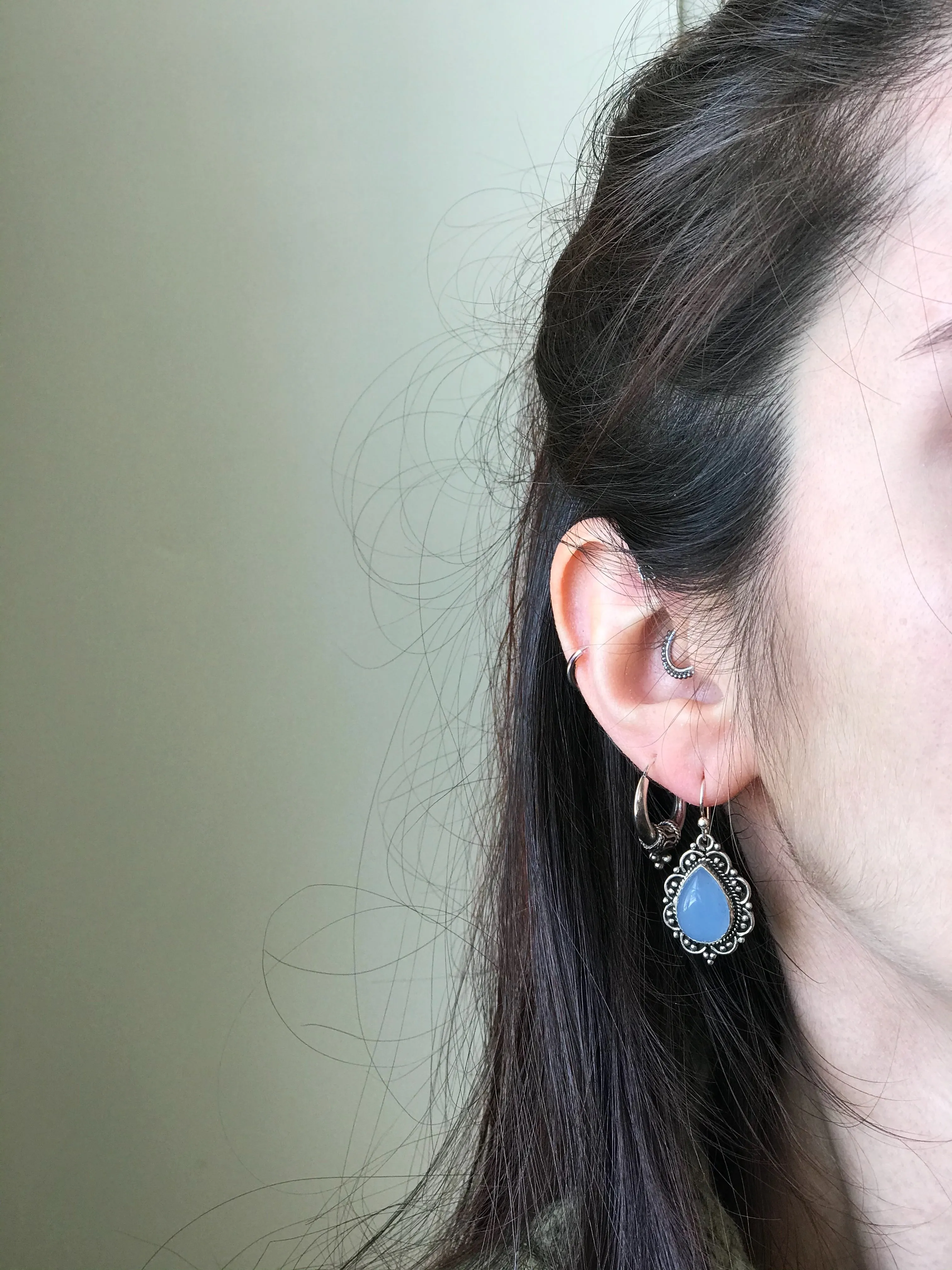 Chalcedony Nissa Earrings