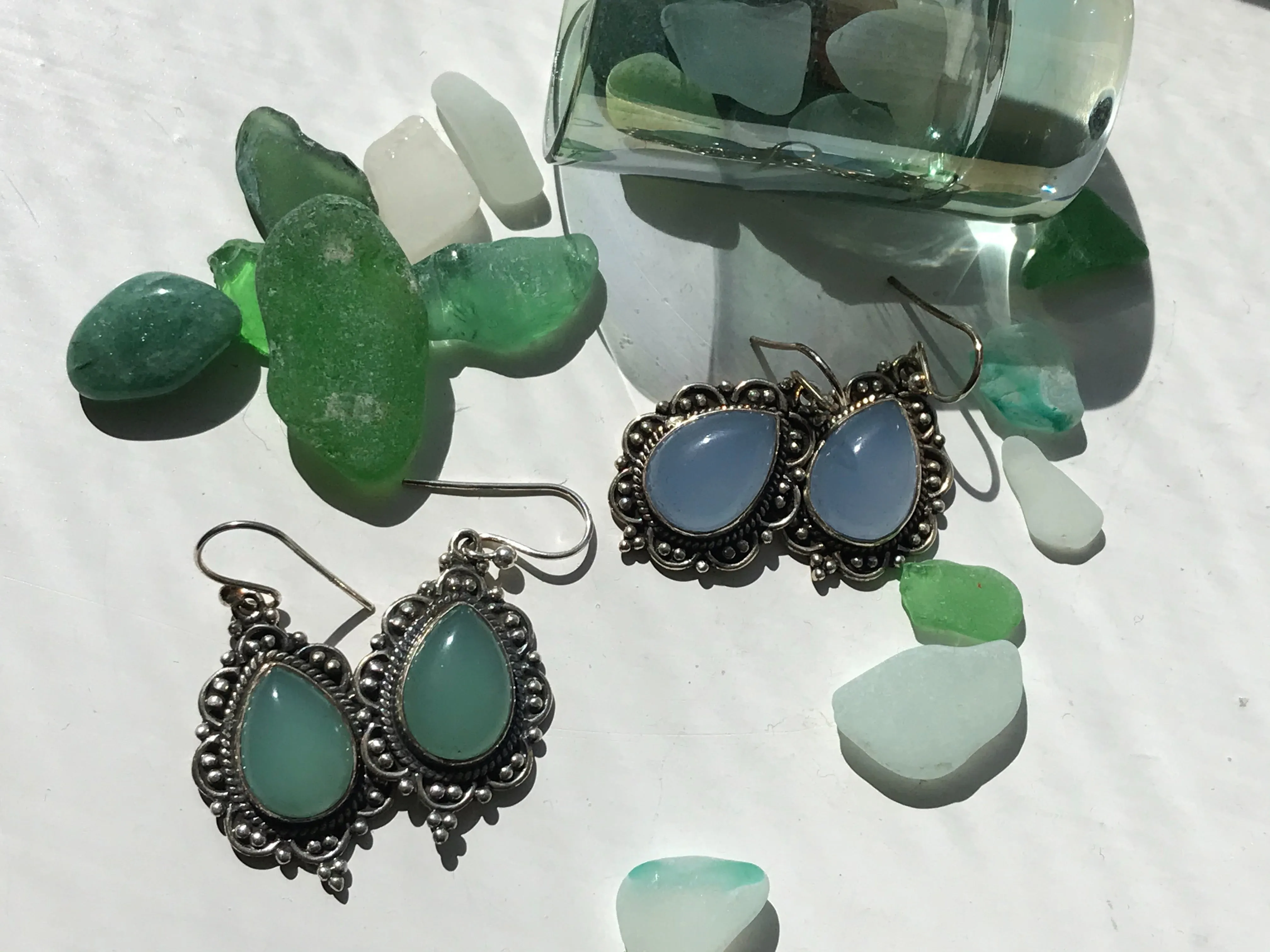 Chalcedony Nissa Earrings