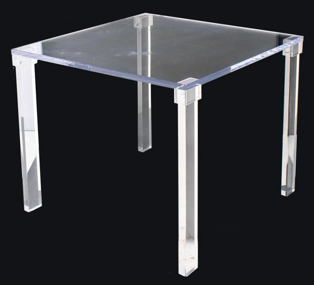 Charles Hollis Jones Style Lucite Dining Table