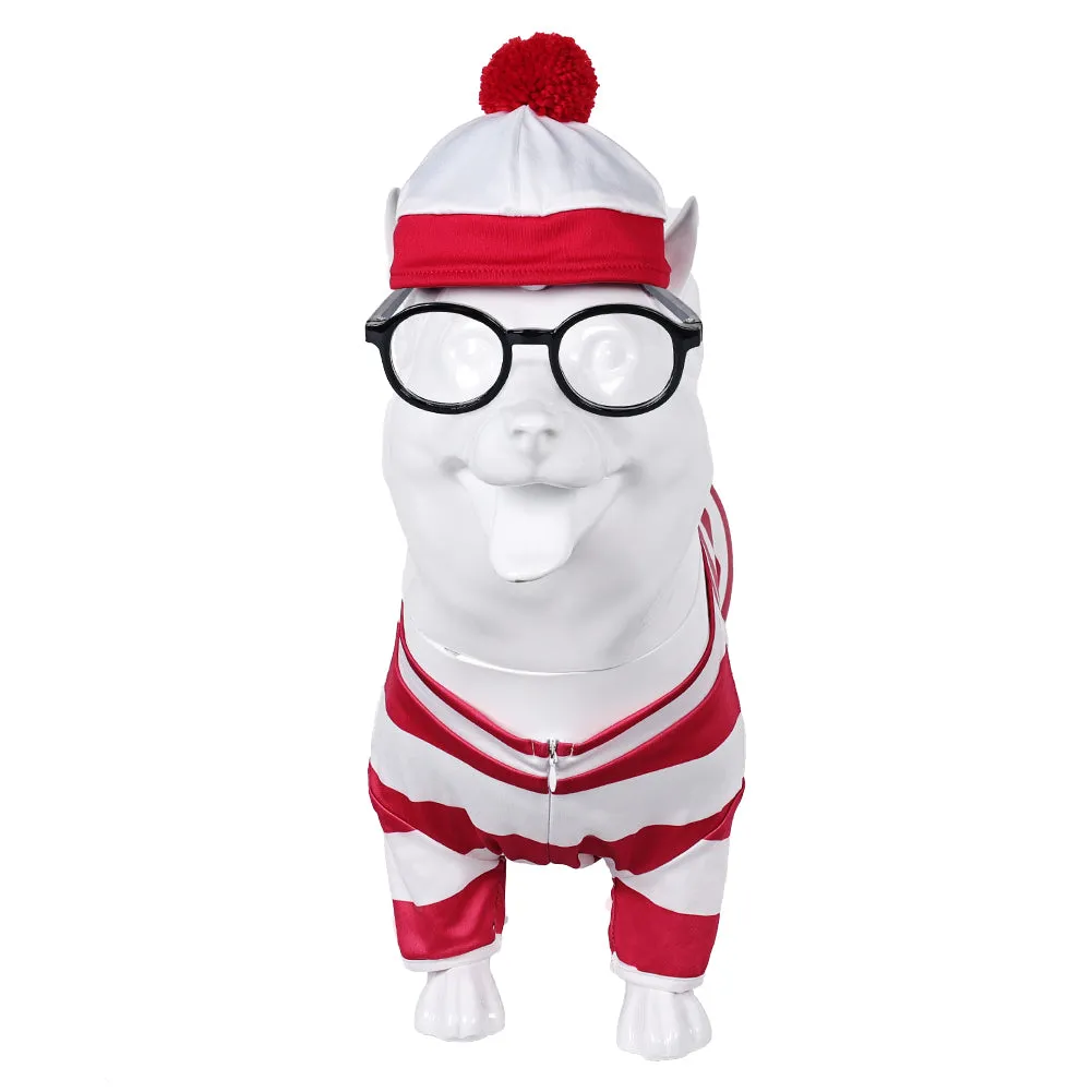 Cosplay Costume Outfits Halloween Carnival Suit Willy the Dog dog Dog Clothing Where‘s Wally?