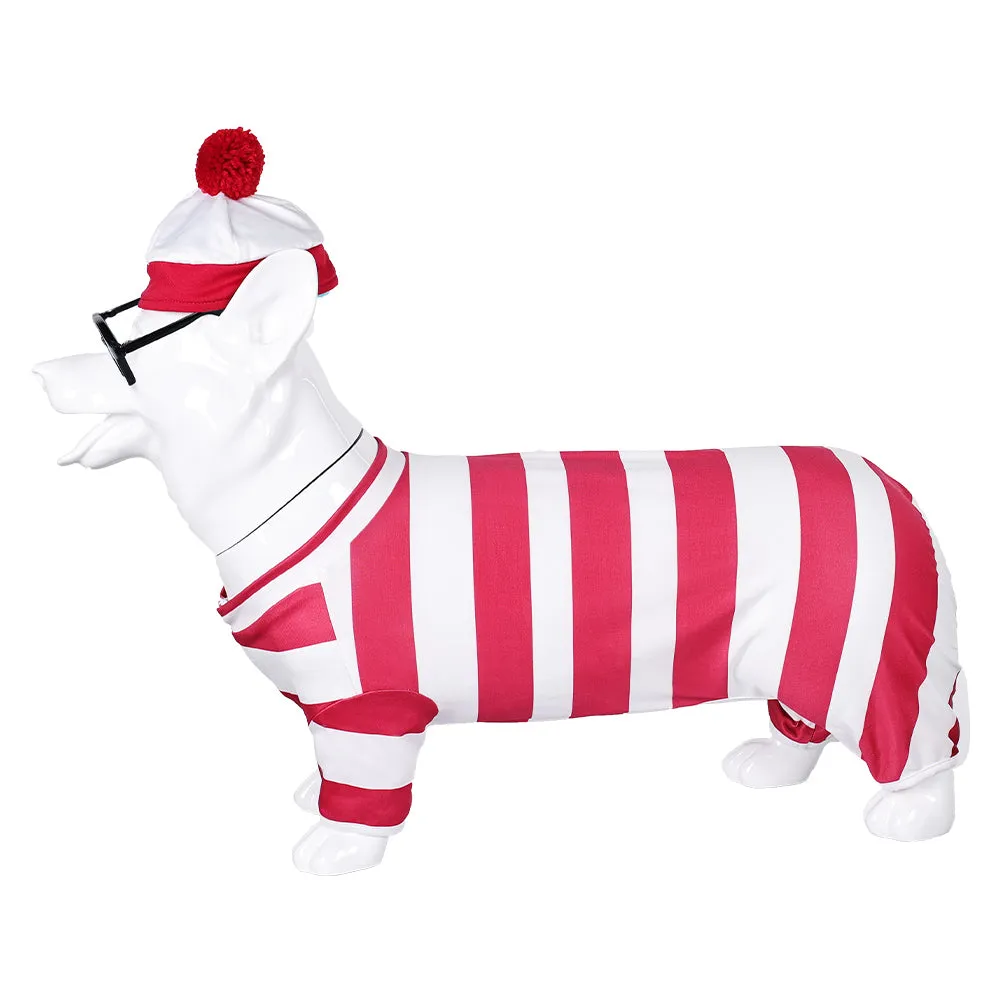 Cosplay Costume Outfits Halloween Carnival Suit Willy the Dog dog Dog Clothing Where‘s Wally?