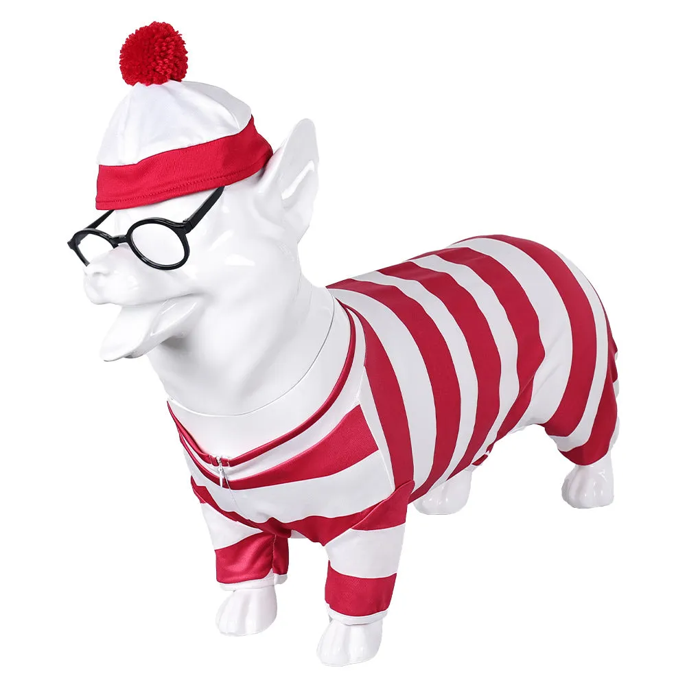 Cosplay Costume Outfits Halloween Carnival Suit Willy the Dog dog Dog Clothing Where‘s Wally?