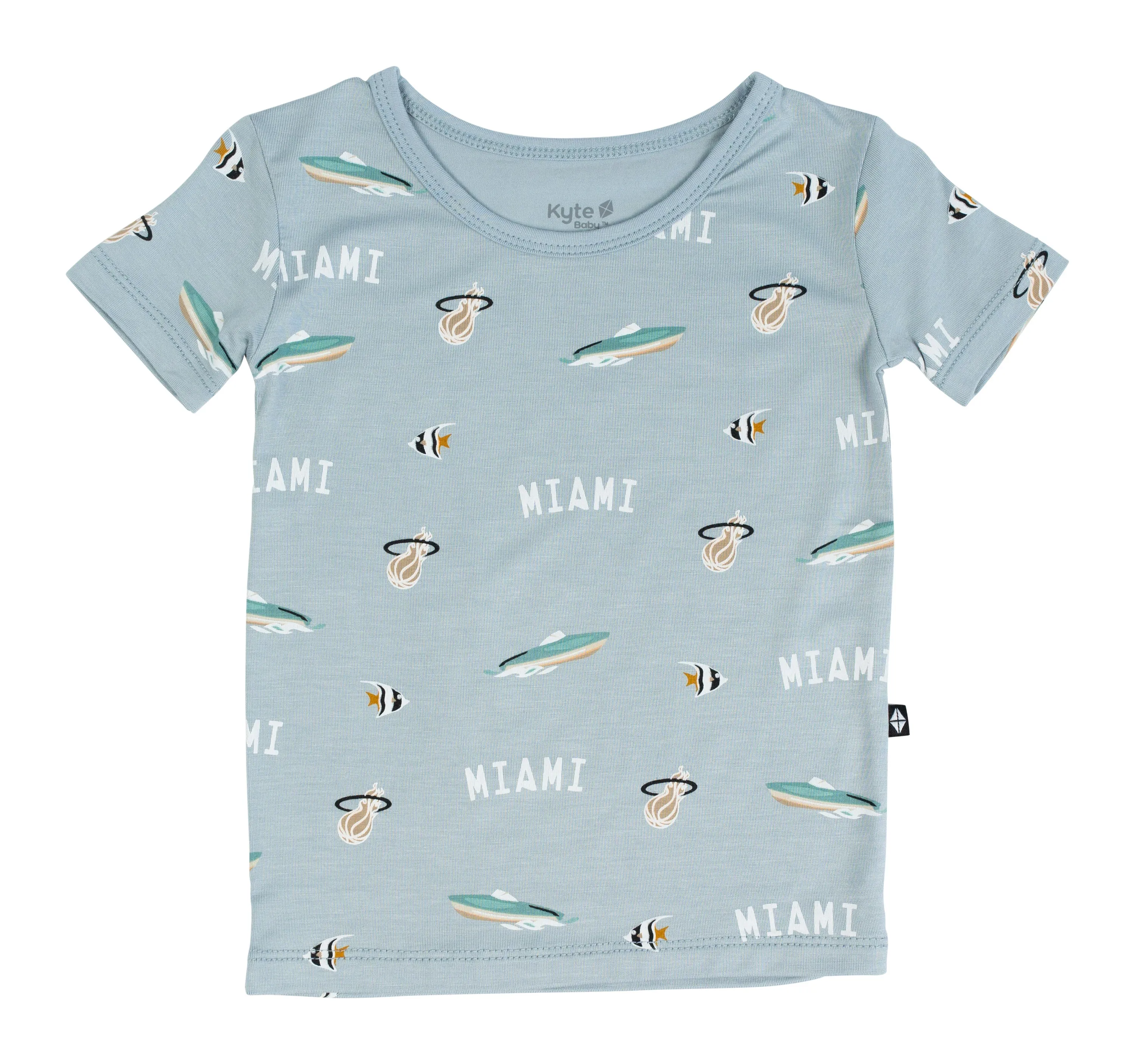 Court Culture x Kyte Baby Nautical Fog Toddler Short Sleeve PJ Set