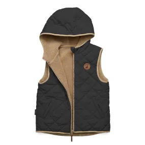 Crywolf Reversible Yeti Vest - Black/Camel