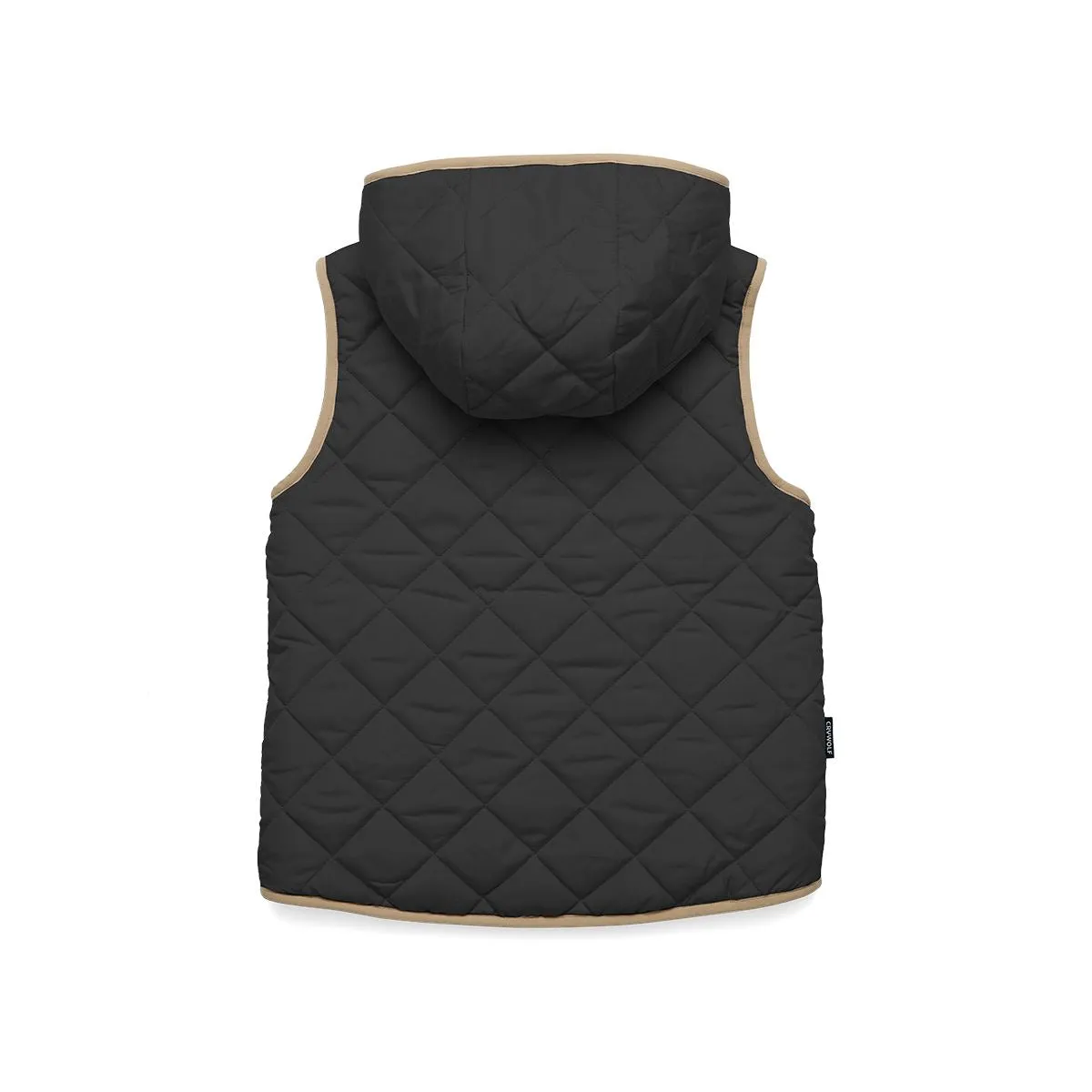 Crywolf Reversible Yeti Vest - Black/Camel