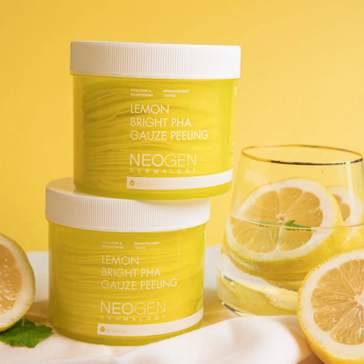 Discos exfoliantes Neogen Dermalogy Lemon Bright Pha Gauze Peeling 190ml