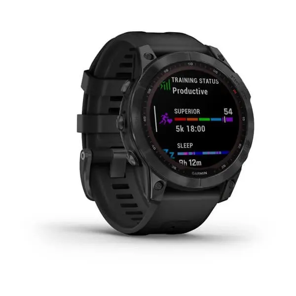 Garmin fenix 7 GPS Watch Solar Edition Slate Gray w/Black Band