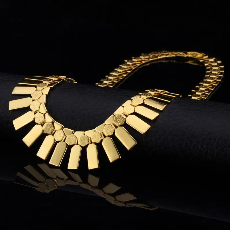 Gold Earring & Necklace