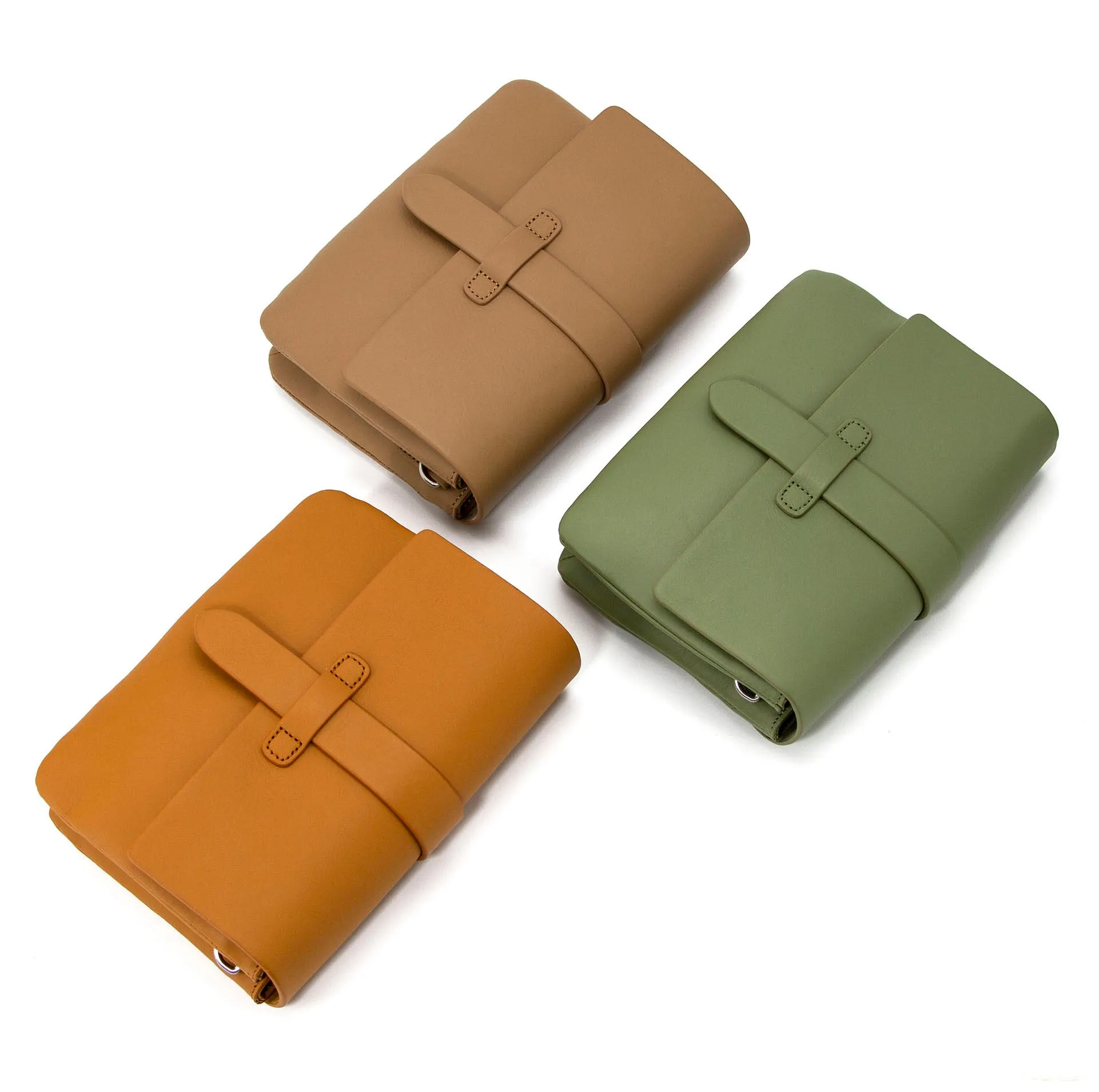 High Quality Trapezoidal Flap Leather Bag,Genuine Leather Clutch-i7bags