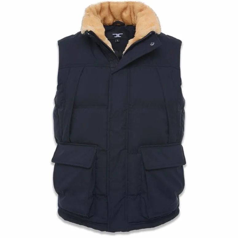 Jordan Craig Yukon Fur Lined Puffer Vest (Navy) 9371V