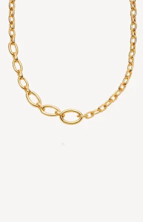 Kette Large Graduated Oval in Gold