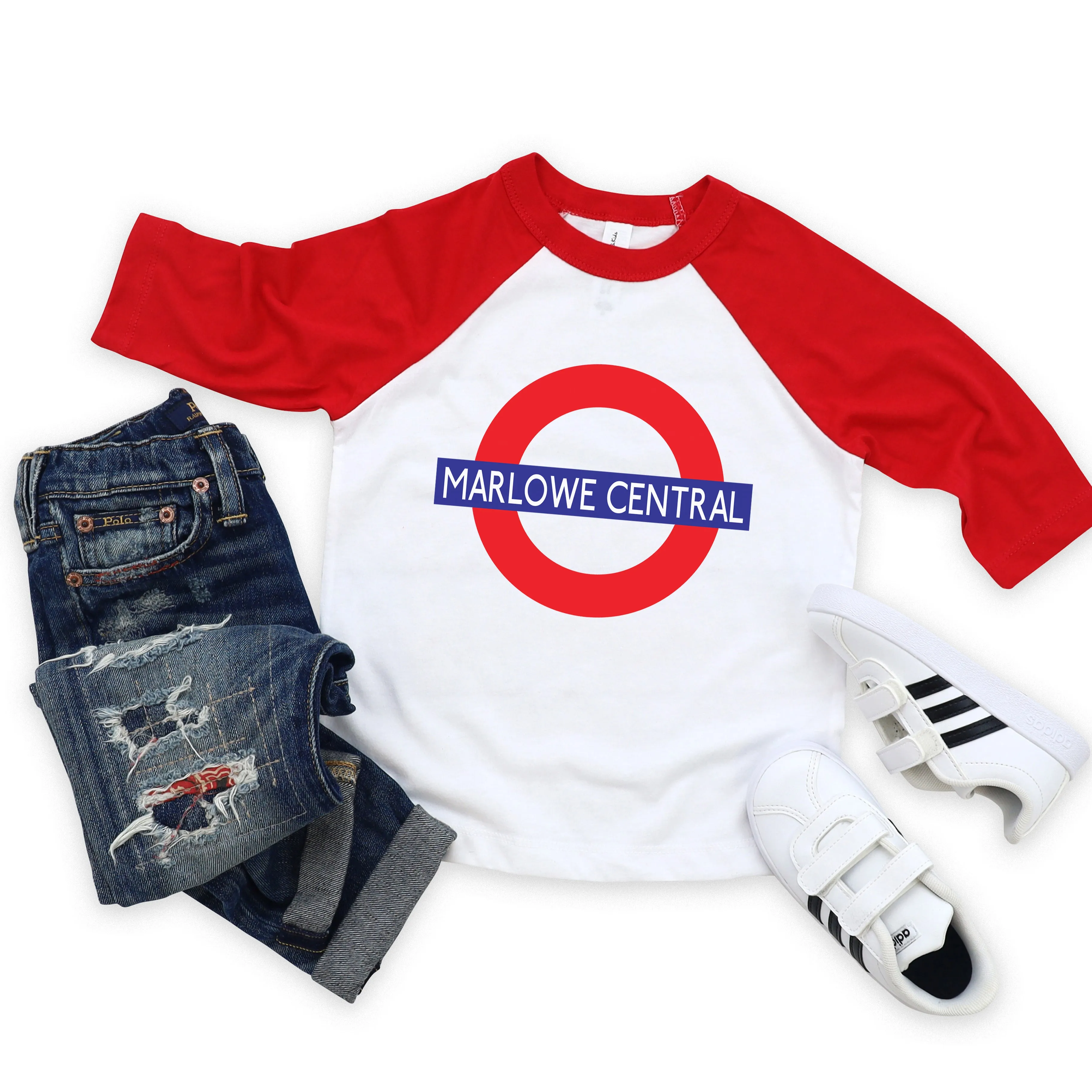 London Tube (Personalised) Kids Raglan Top