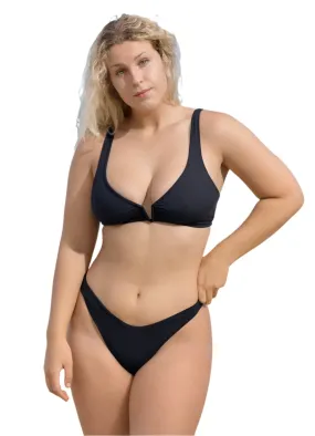 Maaji Black Sapphire Victory V Wire Bralette Bikini Top