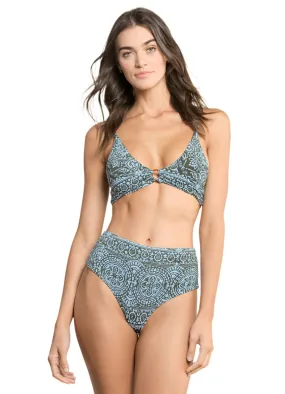 Maaji Medallion Lupita Long Line Triangle Bikini Top