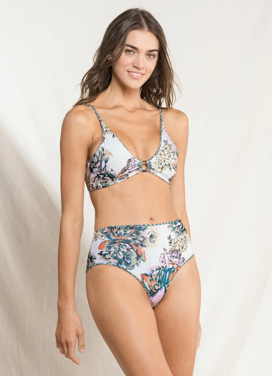 Maaji Medallion Lupita Long Line Triangle Bikini Top