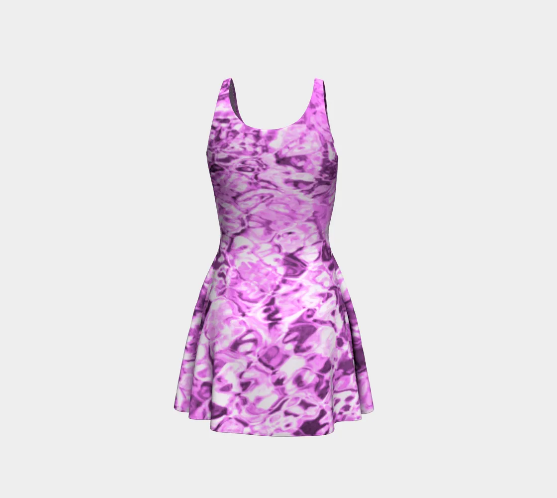 Mermaid Spandex Dress - STYLE Skater - COLOR Purple Water