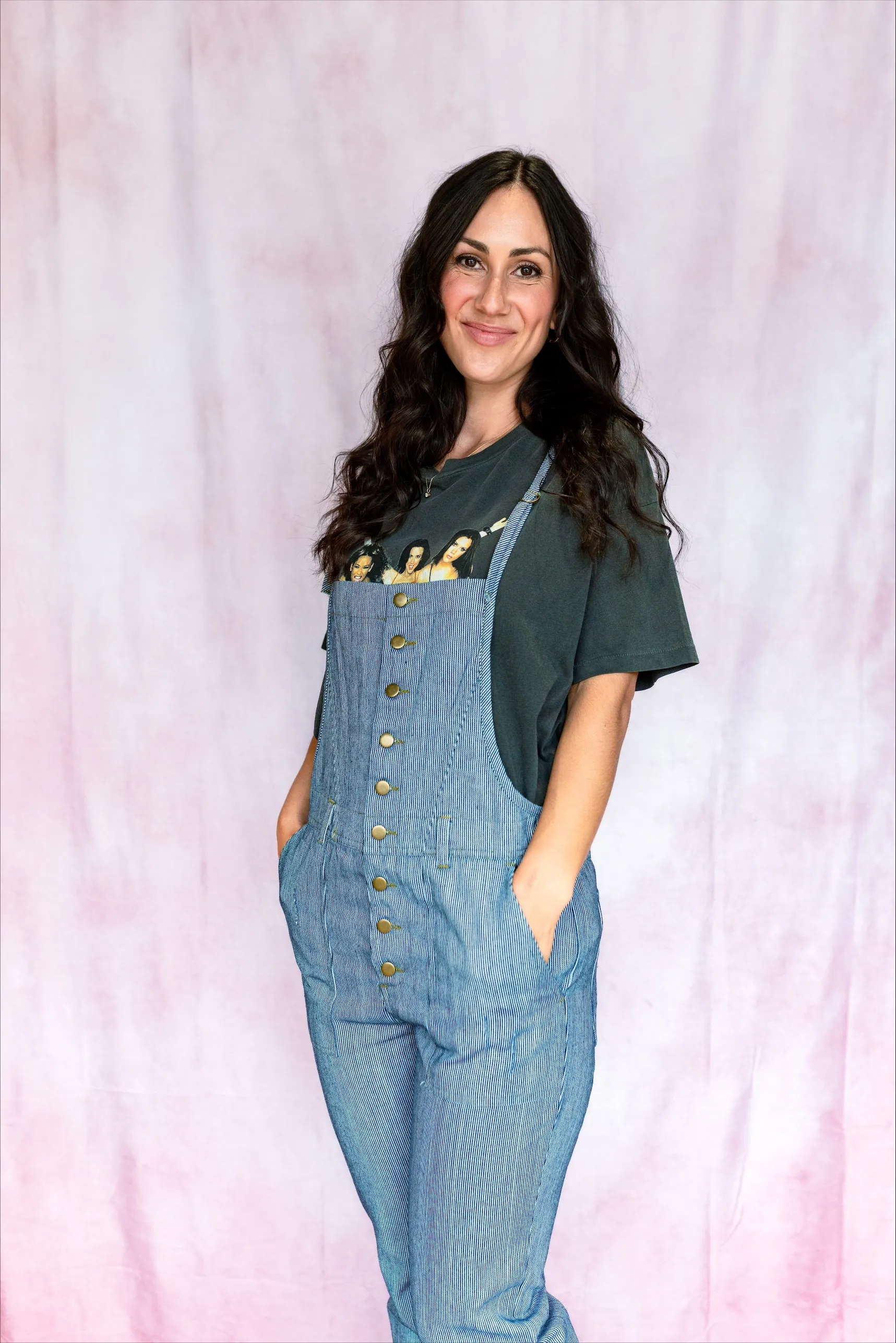 Mood Ring Stripe Denim Overalls