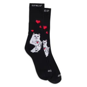 Nermal Loves Socks (Black)