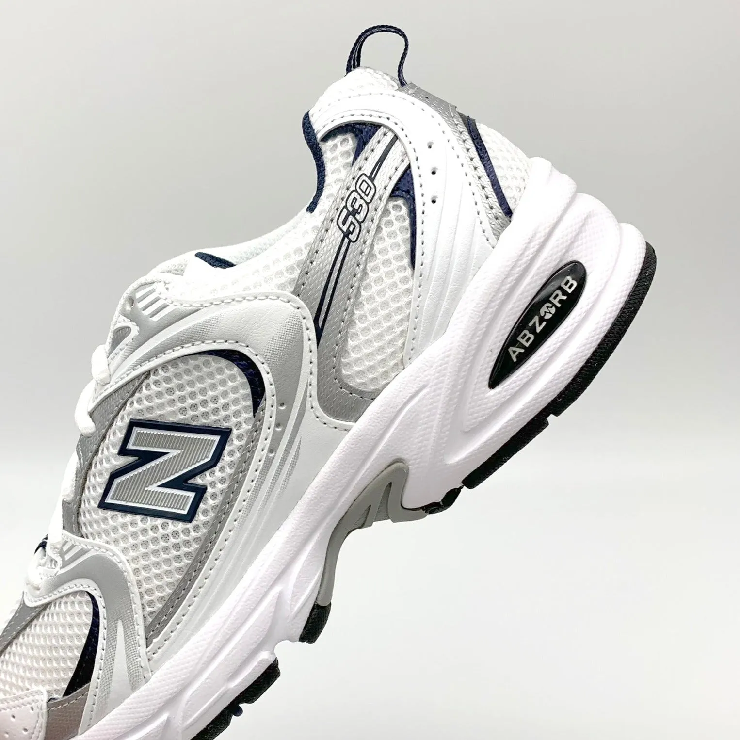 New Balance 530 White Silver Navy