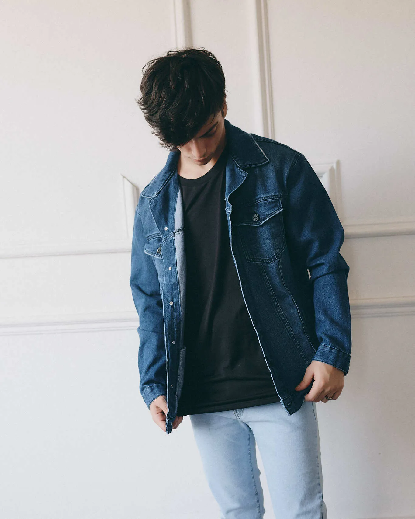 Oversized Denim Jacket - Azul