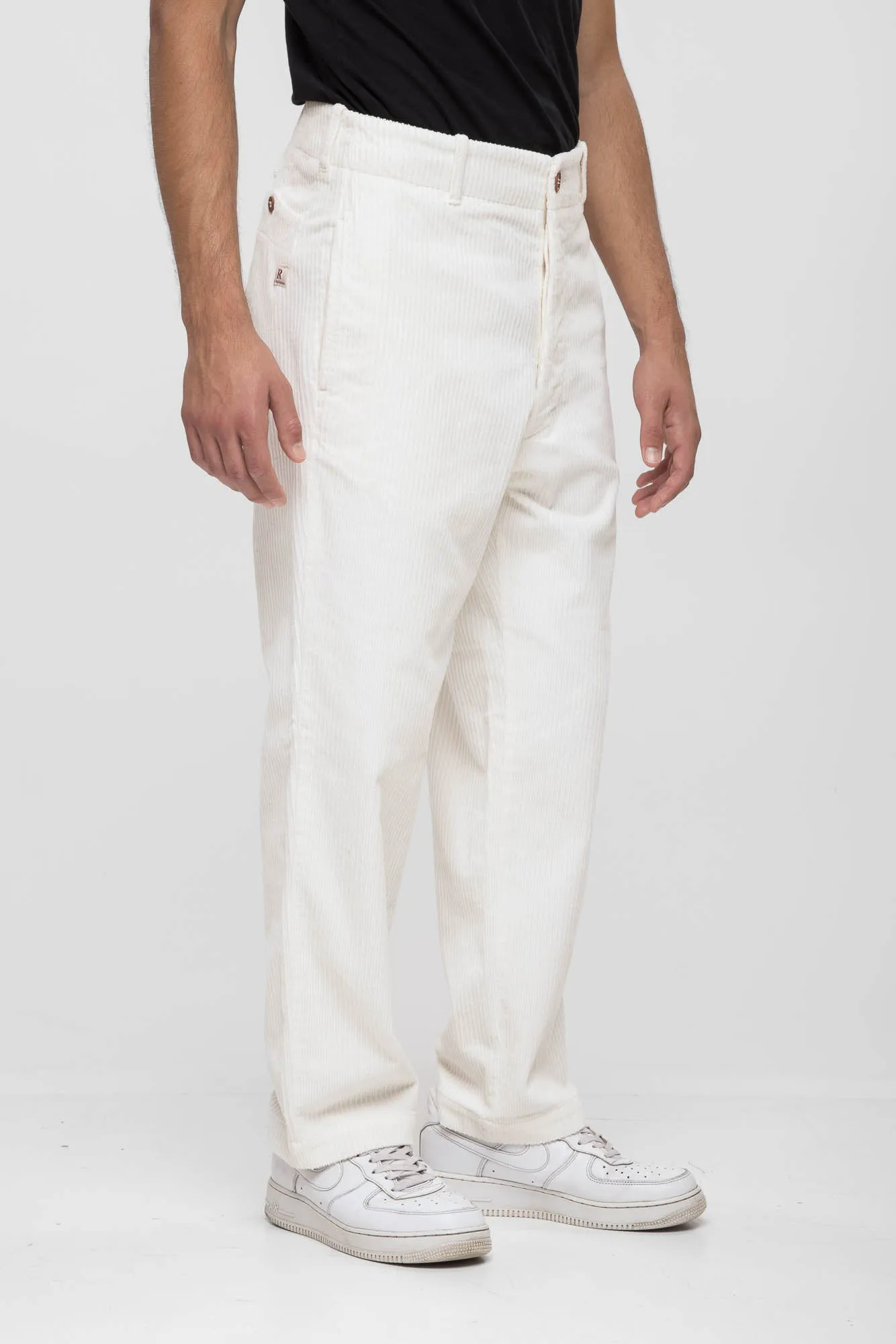 PANTALONE FRAC VELLUTO BIANCO