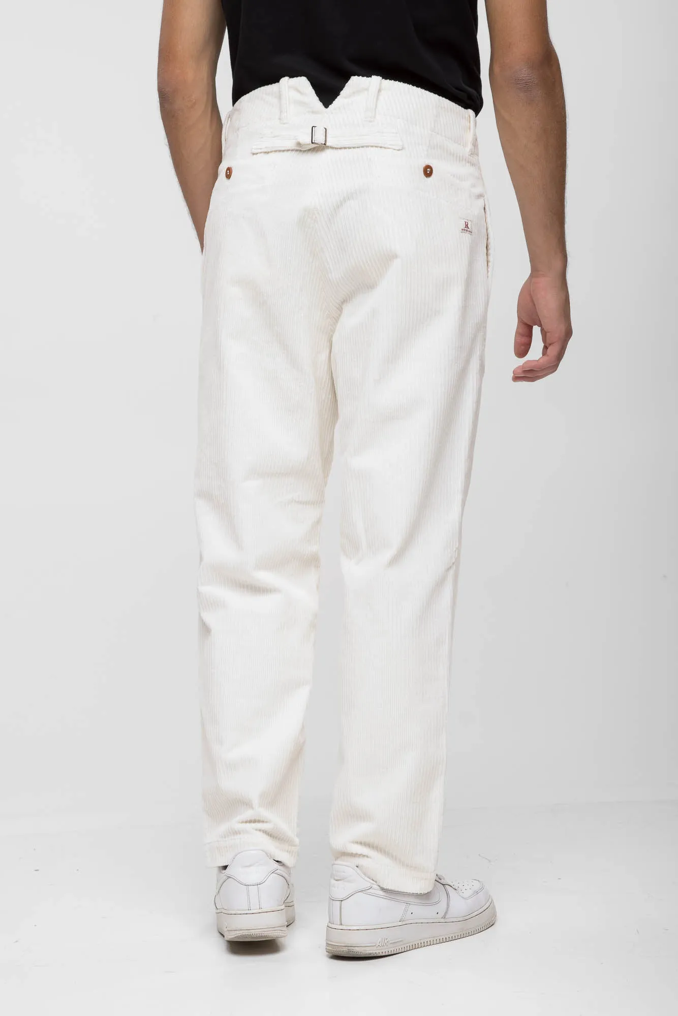 PANTALONE FRAC VELLUTO BIANCO