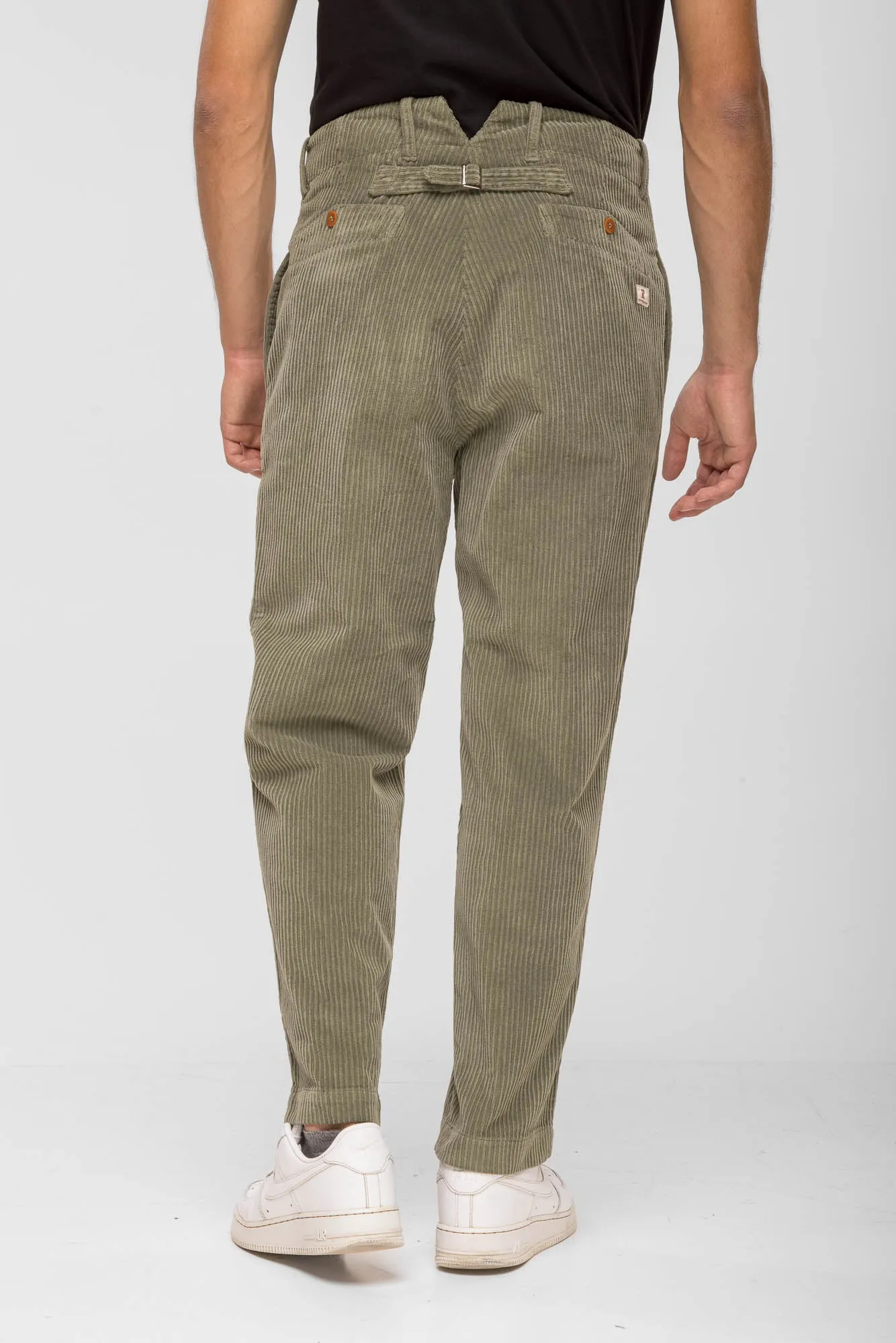 PANTALONE FRAC VELLUTO VERDE