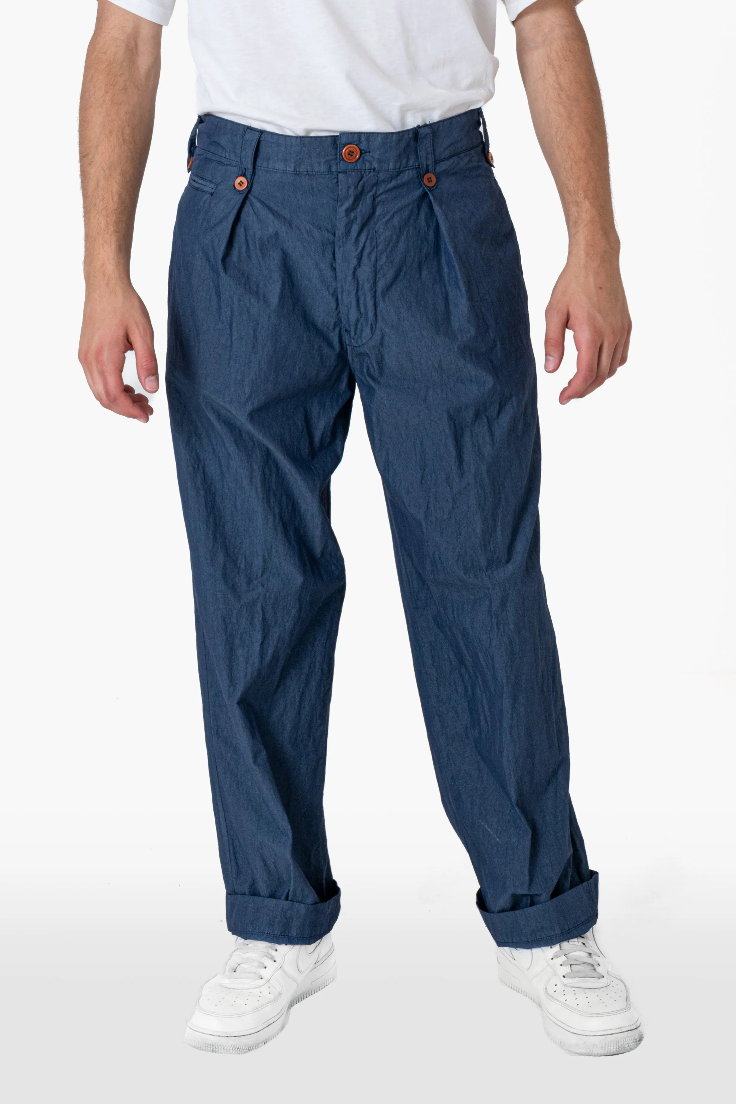 PANTALONE NONNO CRINCKLE BLU