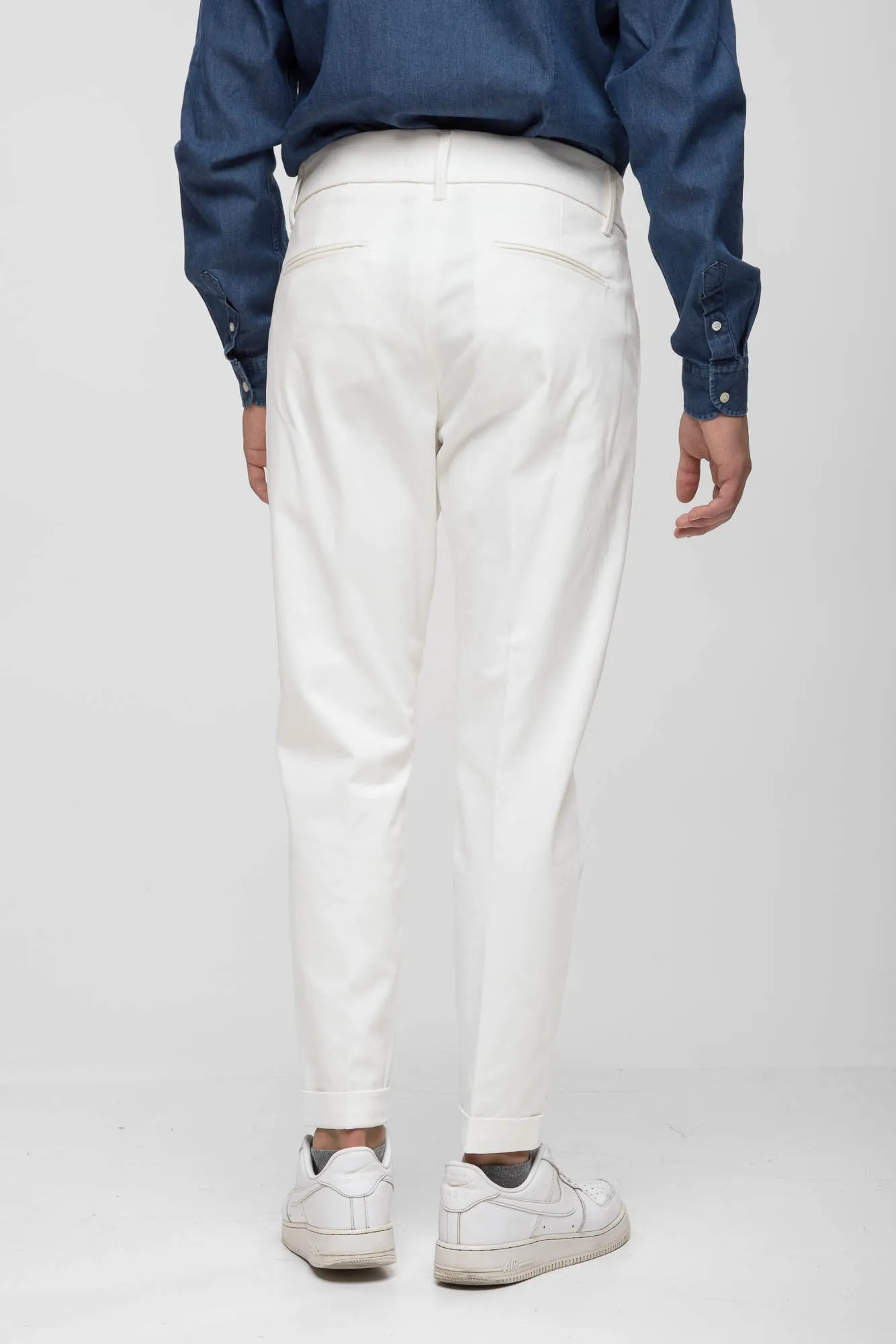 PANTALONE SARTORIALE BIANCO